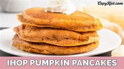 IHOP pumpkin pancakes