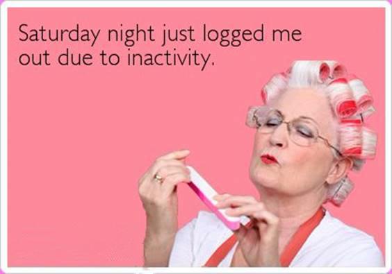 saturday, inactivity