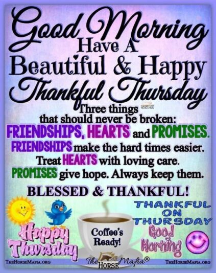Good Morning Thursday Friendship