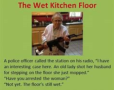 Wet floor.