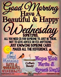 Good Morning Happy Wednesday