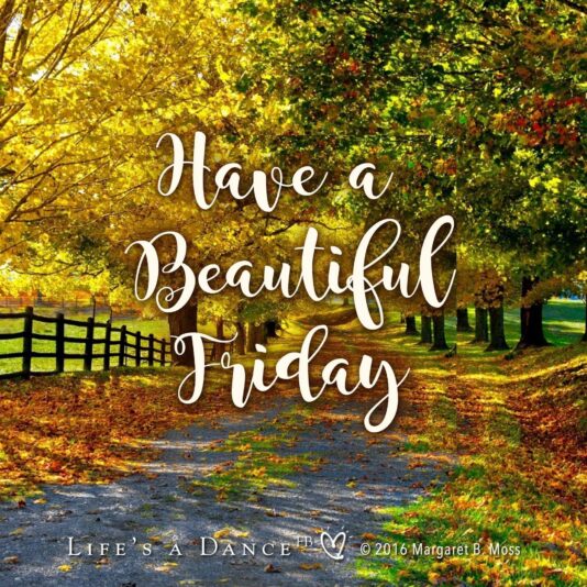 Have a beautiful Friday fall