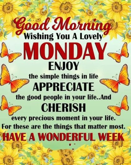 Good Morning Monday 1