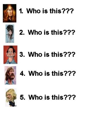 Faces to guess
