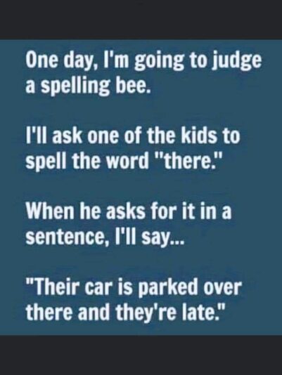 there their and they're
