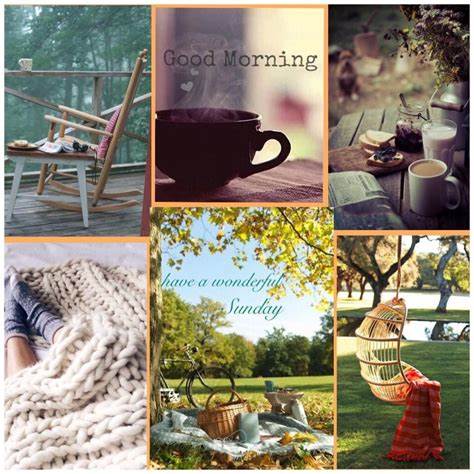 Good Morning have a wonderful Sunday collage