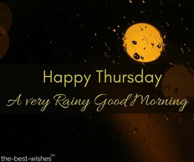 Good Morning Rainy Thursday