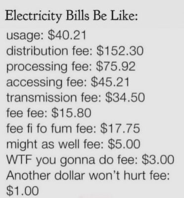 power bill