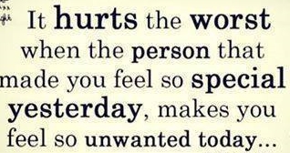 It hurts.