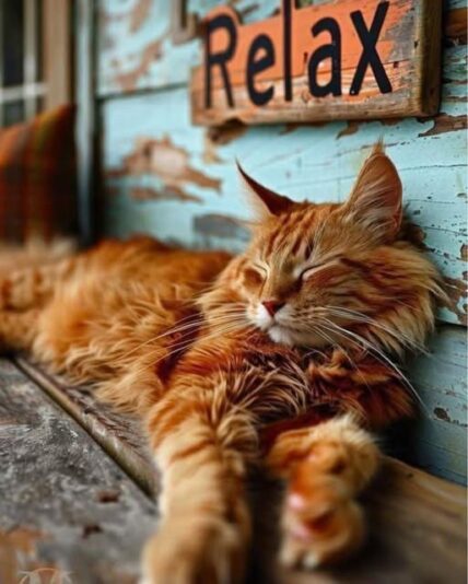 red Maine coon