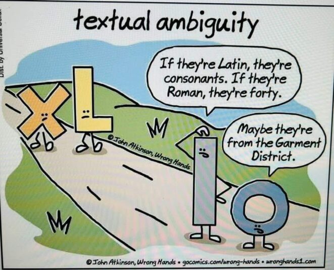 Roman numerals or not