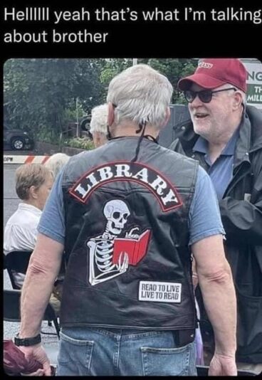 librarian biker