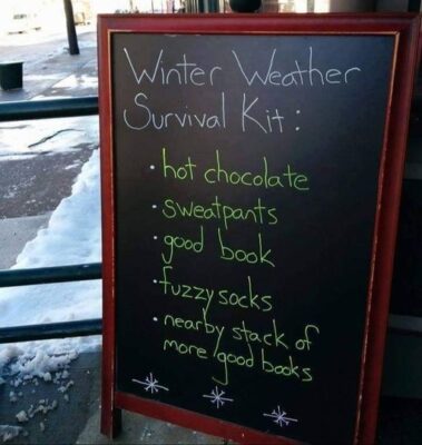 reader winter survival kit