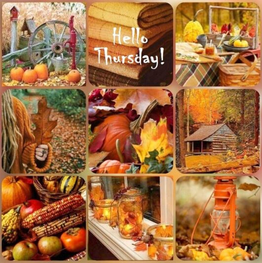 Hello Thursday Fall collage