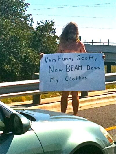 Clothes scotty.