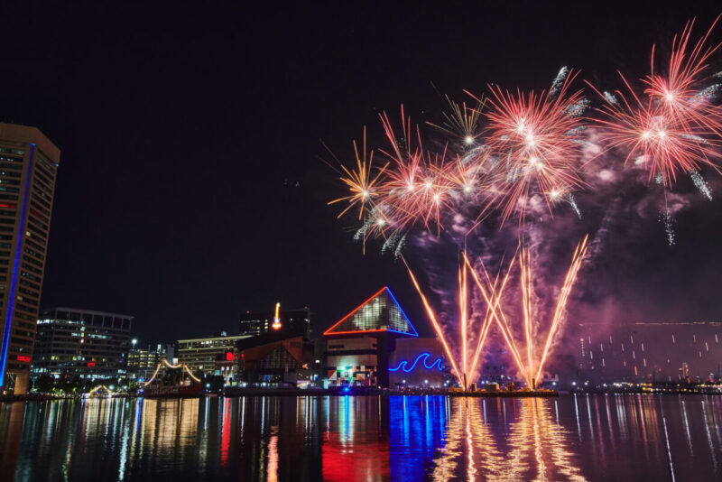 Inner Harbor firework's